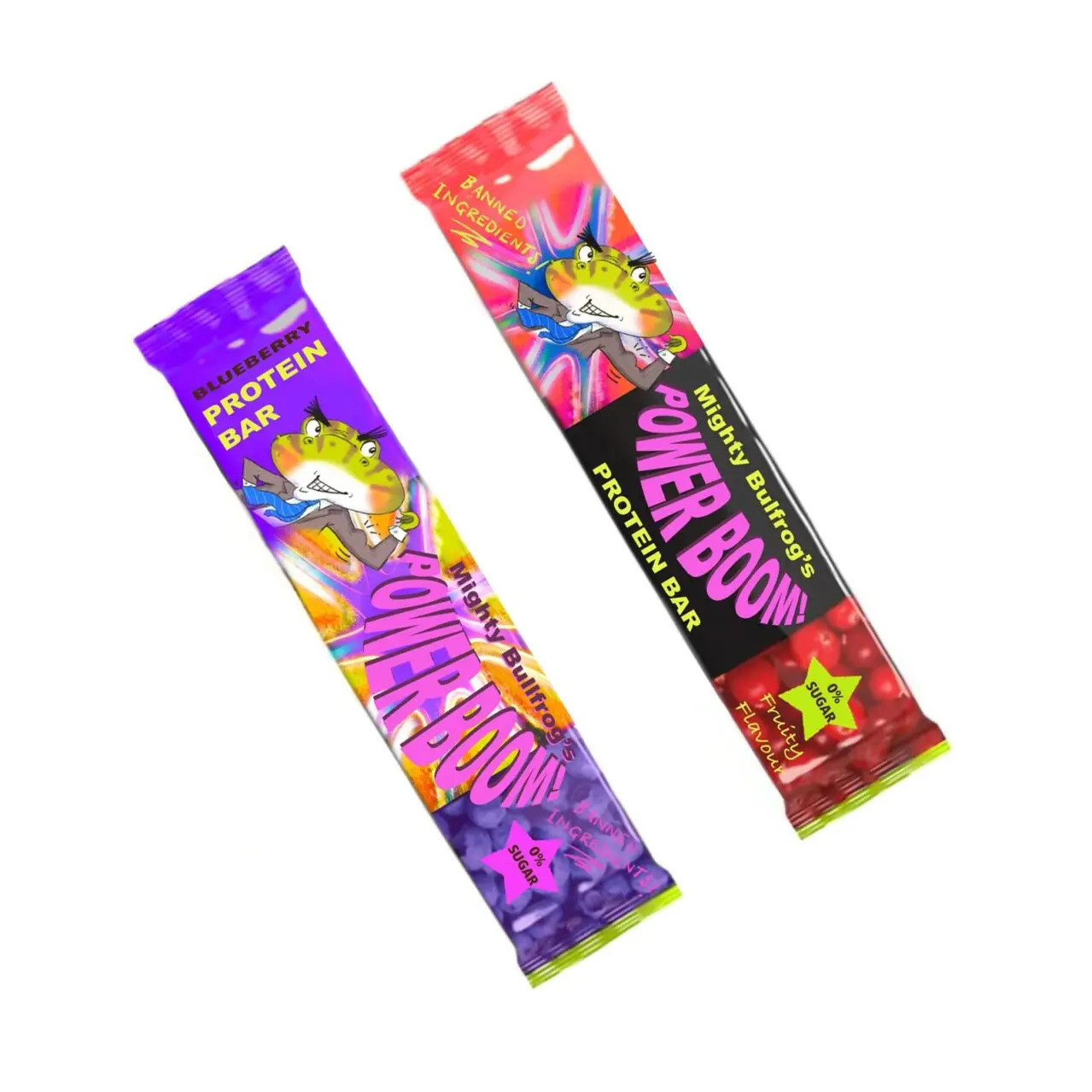 Two packages of fireworks are shown side by side.